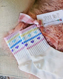 80's Heart Socks: Alternate View #2