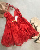 The 80 Degree Dress in Dark Rust: Alternate View #3