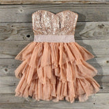 Ruffles & Rust Party Dress: Alternate View #1