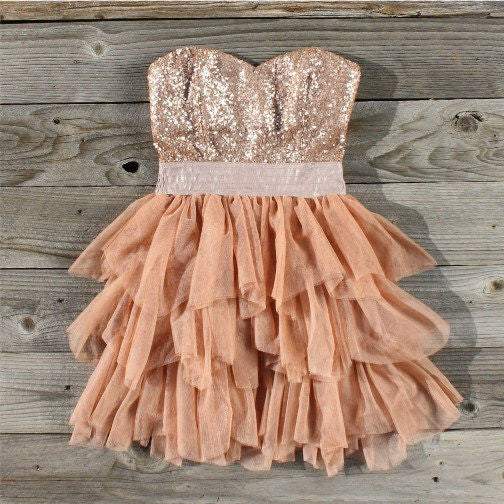 Ruffles & Rust Party Dress: Featured Product Image