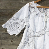 Vintage 70's Lace Embroidered Tunic: Alternate View #2