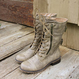 Sweet & Rugged Combat Boots: Alternate View #1
