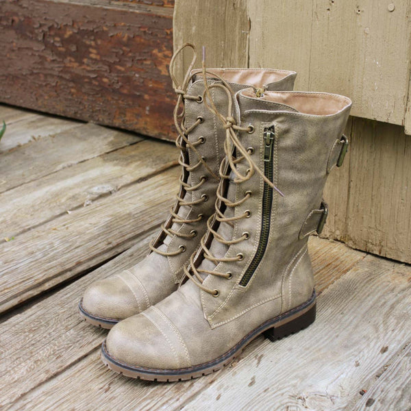 Sweet & Rugged Combat Boots: Featured Product Image