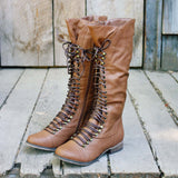 Upper County Boots in Oak: Alternate View #1