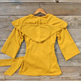 Flyaway Hoodie in Mustard: Alternate View #3