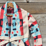 Big Sky Knit Sweater in Turquoise: Alternate View #4