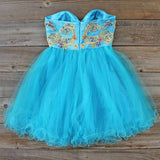 Minted Jewels Party dress in Turquoise: Alternate View #2