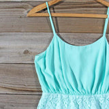 Midnight Lace Dress in Mint: Alternate View #2
