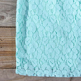 Midnight Lace Dress in Mint: Alternate View #3