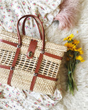 Vintage 70's Woven Tote: Alternate View #2