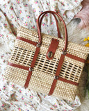 Vintage 70's Woven Tote: Alternate View #3