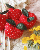 Sweet 70's Fabric Apples: Alternate View #2