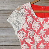 Aisle & Lace Dress in Geranium: Alternate View #2