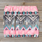 Back Trail Skirt in Pink: Alternate View #3