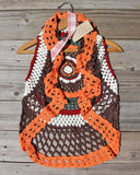 Buffalo Crochet Vest in Brown: Alternate View #1