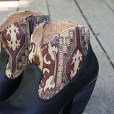 The Cooper Kilim Bootie in Black: Alternate View #3