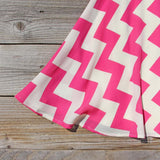 Firecracker Chevron Dress in Blue: Alternate View #3