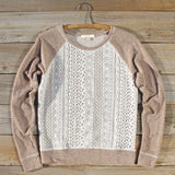 Fireside Nights Lace Sweatshirt: Alternate View #1