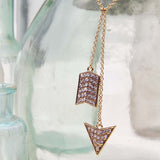 Glittering Arrow Necklace: Alternate View #2