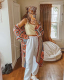 Cozy Knit Granny Square Duster: Alternate View #4