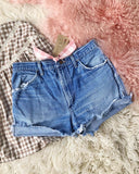 Vintage Cuffed Denim Shorts: Alternate View #2