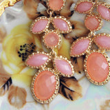 Just Peachy Earrings: Alternate View #2