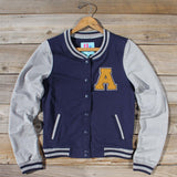 The Letterman's Sweatshirt in Navy: Alternate View #1