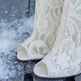 Meadowlark Lace Booties: Alternate View #2