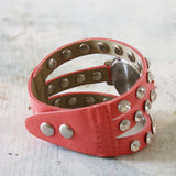 Moonstone Glittering Watch In Peach: Alternate View #2