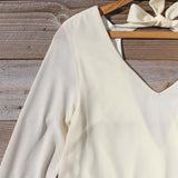 Moon & Feather Dress in Cream: Alternate View #2