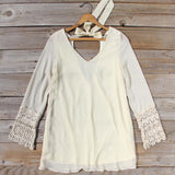 Moon & Feather Dress in Cream: Alternate View #4