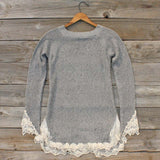 Skyline Lace Sweater in Ash: Alternate View #5