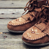 Snohomish Beaded Moccasin: Alternate View #2