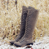 Snow Grass Lace-Up Boots: Alternate View #1