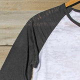 Spool Basics Baseball Sleeve Tee: Alternate View #2