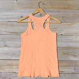 Spool Basics Ruffle Tank in Peach: Alternate View #4