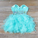 Spool Couture Mint & Chiffon Dress: Alternate View #4