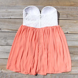 Sweetheart & Mint Dress in Peach: Alternate View #4