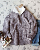 Teddy Cozy Pullover in Gray: Alternate View #1