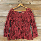 Winterly Lace Blouse: Alternate View #1