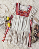 Tulum Embroidered Tunic Dress: Alternate View #1