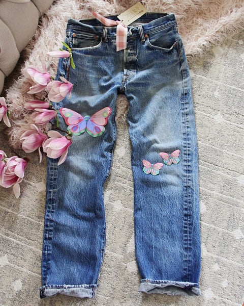 Vintage Butterfly Patch Levi's: Featured Product Image