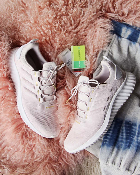 Adidas Pink & Gold Bounce Sneakers: Featured Product Image