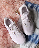 Adidas Pink & Gold Bounce Sneakers: Alternate View #3