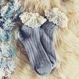 Alpine Walk Boot Socks in Gray: Alternate View #1