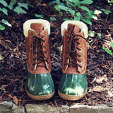 Alpine Pine Duck Boot in Olive: Alternate View #3