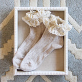 Alpine Walk Boot Socks in Oatmeal: Alternate View #1