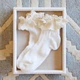 Alpine Walk Boot Socks in Snow: Alternate View #1