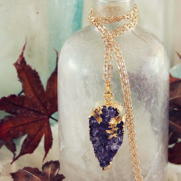 Amethyst Arrow Necklace: Featured Product Image