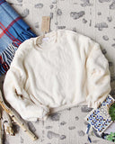 Apres Ski Teddy Sweatshirt in Snow: Alternate View #1